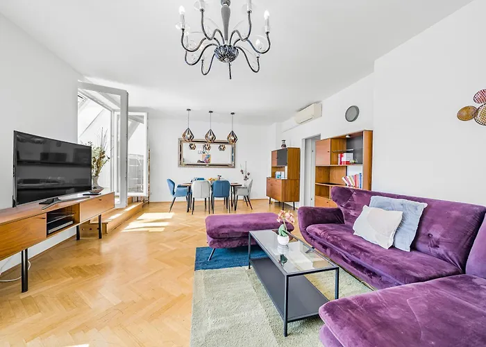 Center Penthouse, 3 Bedrooms, 30qm Rooftop, Ac Апартаменты Вена