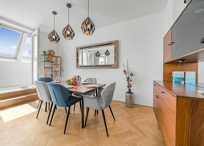Center Penthouse, 3 Bedrooms, 30qm Rooftop, Ac Апартаменты Вена